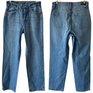 NEW WILD FABLE High Rise Straight Denim Jeans Size 8 Medium Blue Wash